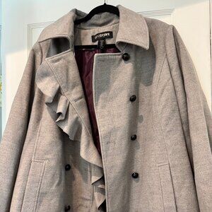 NWOT Lane Bryant Pea Coat Plus Size 26/28 Grey